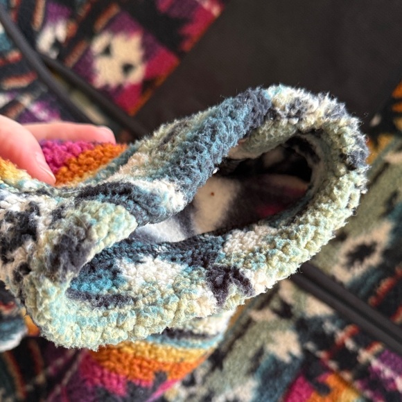 Unique Patterned Fleece Jacket M - Picture 5 of 7